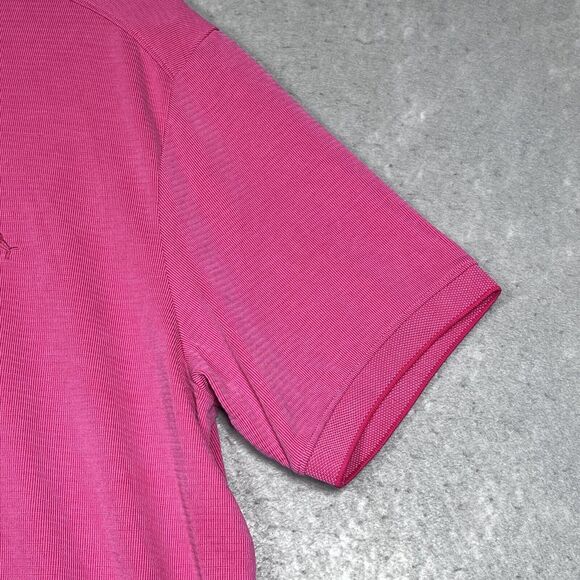 Tommy Bahama Polo Shirt Islandzone Supima Men Size Large L Pink Short Sleeve - Picture 4 of 12